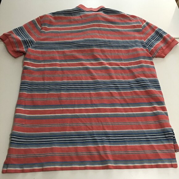 Polo Ralph Lauren Mens Large Short Sleeve Polo Shirt Striped - Picture 6 of 8